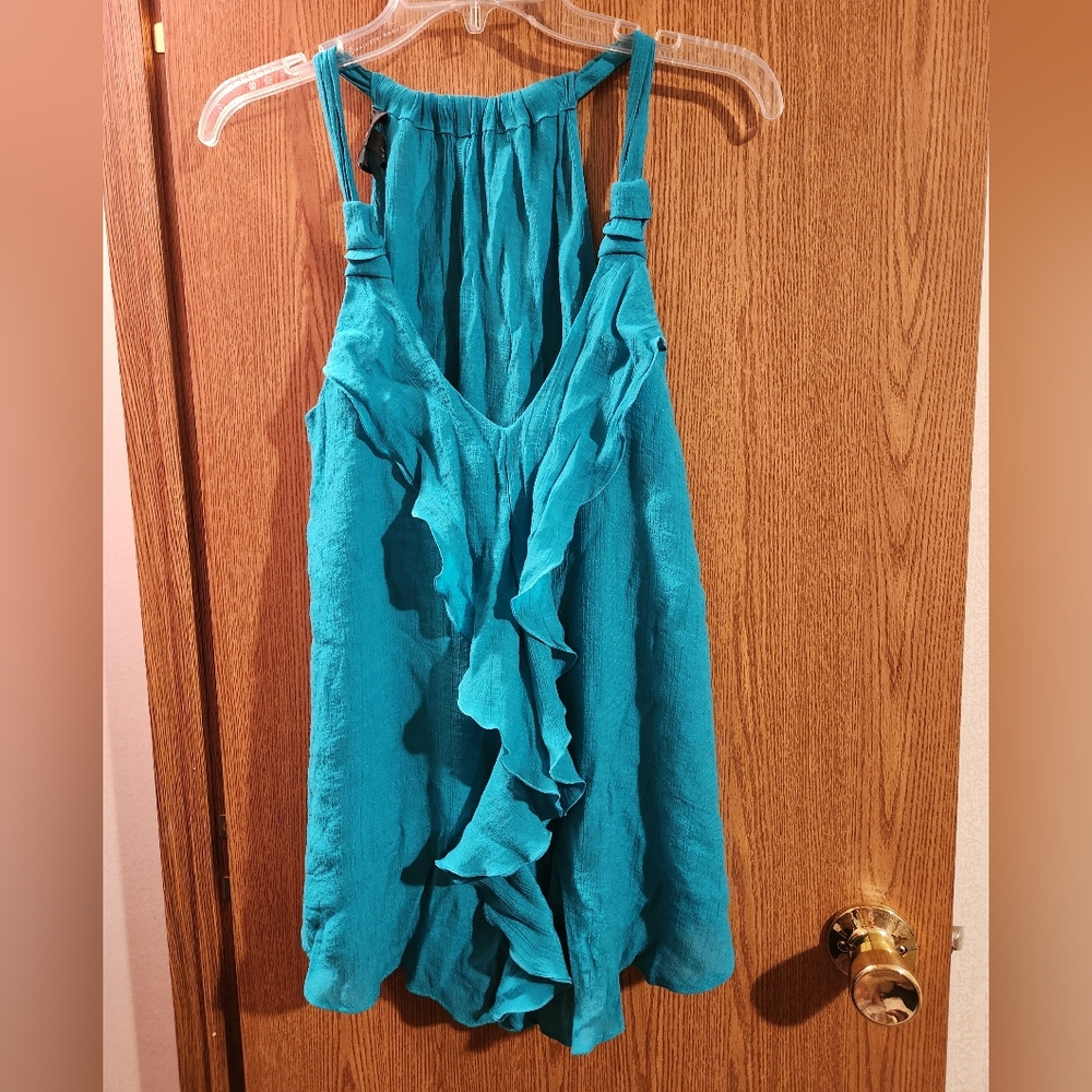 💓3/$15 Iz Byer Women's Blue Dressy Tank Top